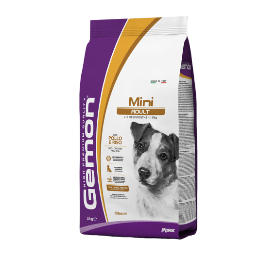 Gemon Dog Adult Mini Chicken & Rice 3kg