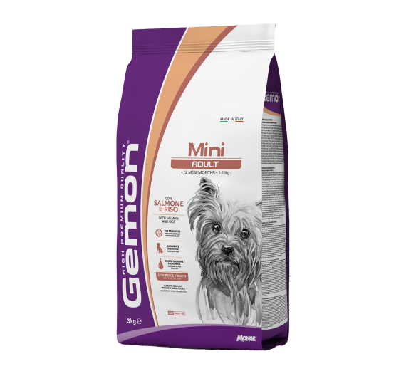 Gemon Dog Adult Mini Salmon & Rice 3kg