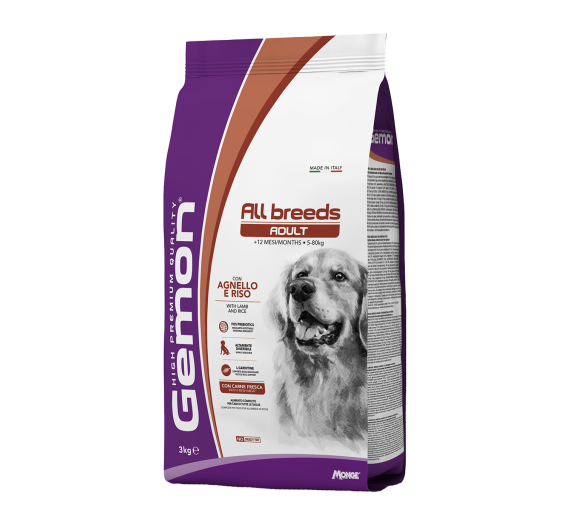 Gemon Dog Adult Medium Lamb & Rice 3kg