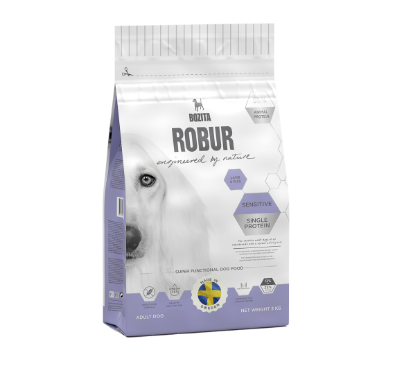 Bozita Robur Sensitive Single Protein Αρνί & Ρύζι 23/13 3kg