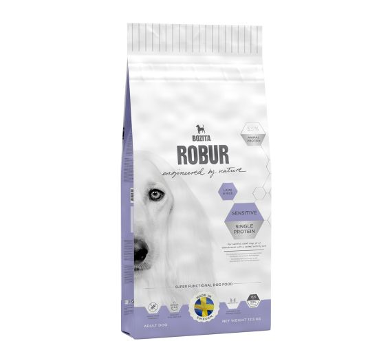 Bozita Robur Sensitive Single Protein Αρνί & Ρύζι 23/13 12.5kg