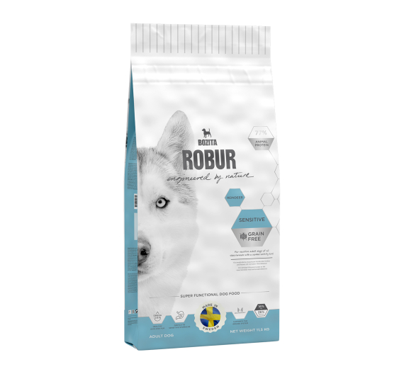 Bozita Robur Sensitive Grain Free Τάρανδος 26/16 11.5kg