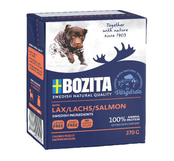 Bozita Dog Tetra Pack Σολομός Grainfree 6x370gr