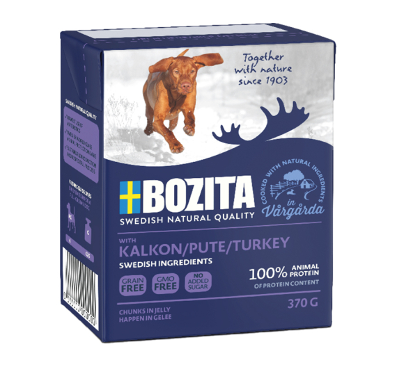 Bozita Dog Tetra Pack Γαλοπουλα Grainfree 6x370gr
