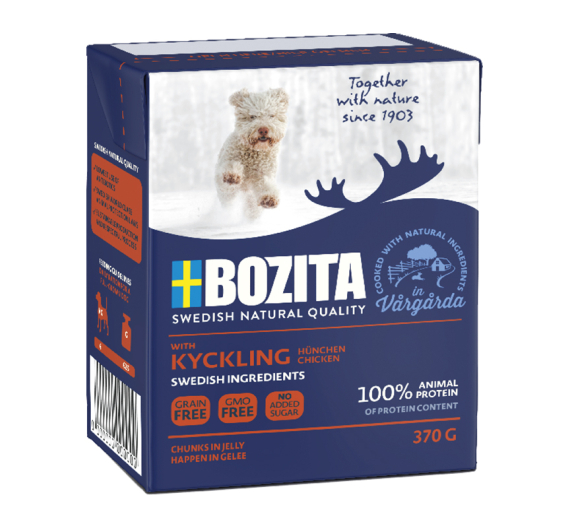 Bozita Dog Tetra Pack Tender Κοτόπουλο Junior Grainfree 6x370gr