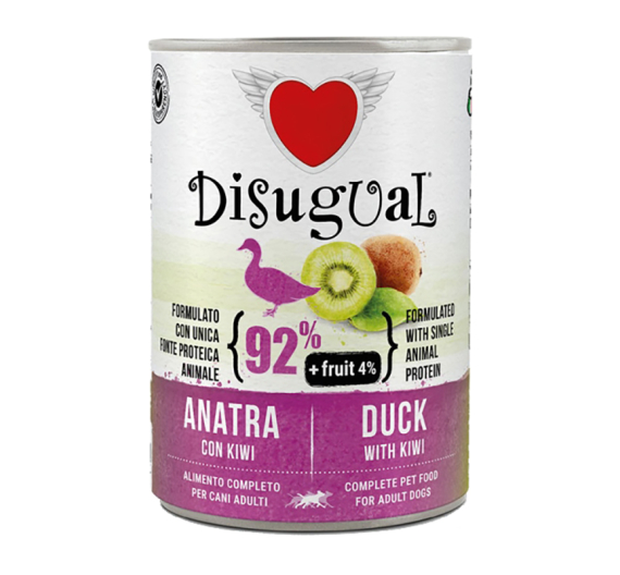 Disugual Dog Fruit Πάπια & Ακτινίδιο 400gr Μονοπρωτεϊνική