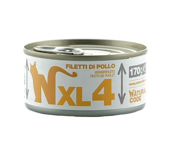 Natural Code Adult Cat Φιλέτο Κοτόπουλο 170gr