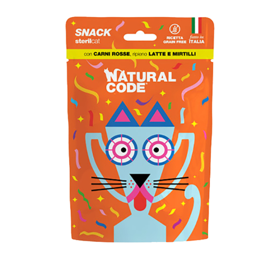 Natural Code Sterilised Cat Red Meat & Blueberry 60gr Natural Code Sterilised Cat Red Meat & Blueberry 60gr