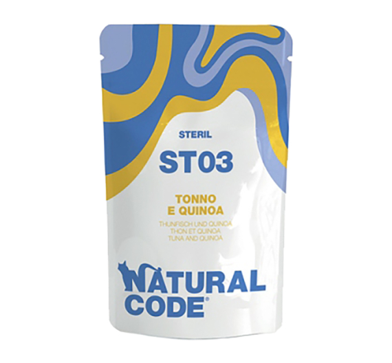 Natural Code Sterilised Φακελάκι Τόνος & Κινόα 70gr