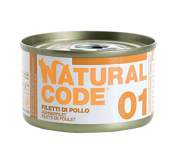 Natural Code Adult Cat Φιλέτο Κοτόπουλο 85gr