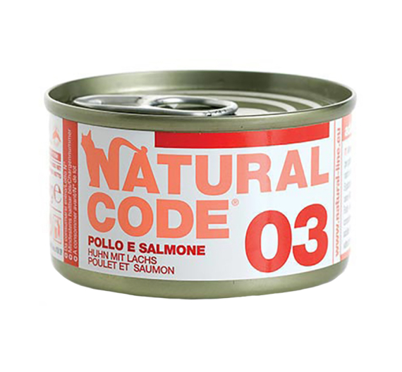 Natural Code Adult Cat Κοτόπουλο & Σολομός 85gr