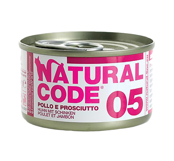 Natural Code Adult Cat Κοτόπουλο & Προσούτο 85gr