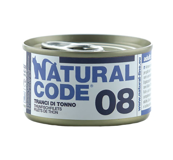 Natural Code Adult Cat Φιλέτο Τόνου 85gr