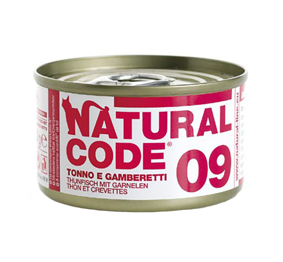 Natural Code Adult Cat Τόνος & Γαρίδες 85gr