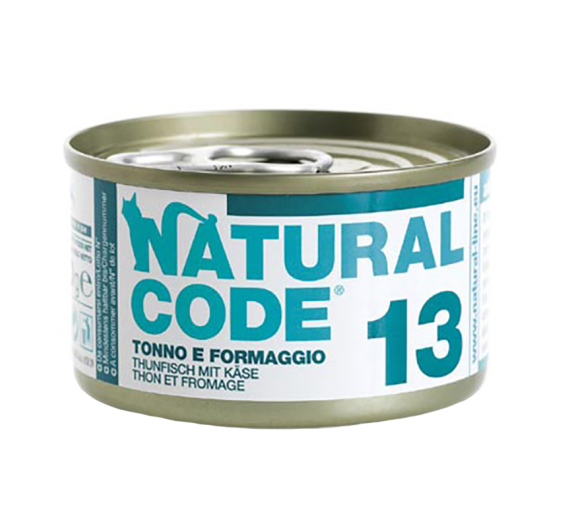 Natural Code Adult Cat Tόνος & Τυρί 85gr