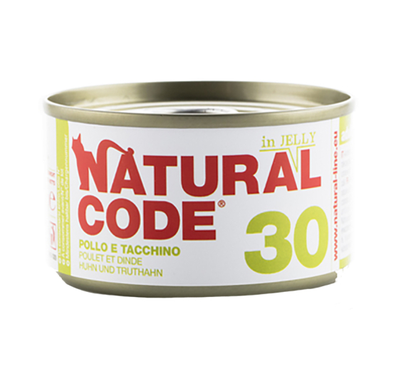 Natural Code Adult Cat Κοτόπουλο & Γαλοπούλα 85gr