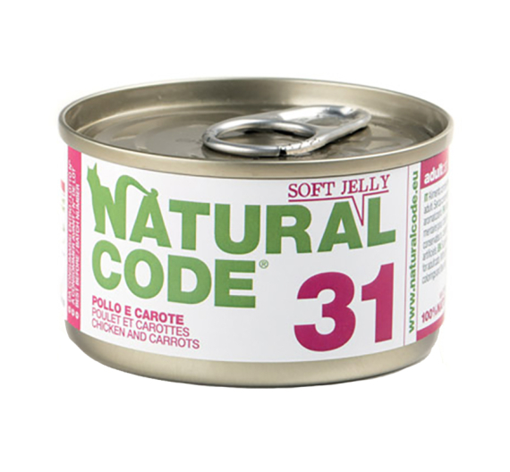 Natural Code Adult Cat Κοτόπουλο, Αμάρανθος & Καρότα 85gr