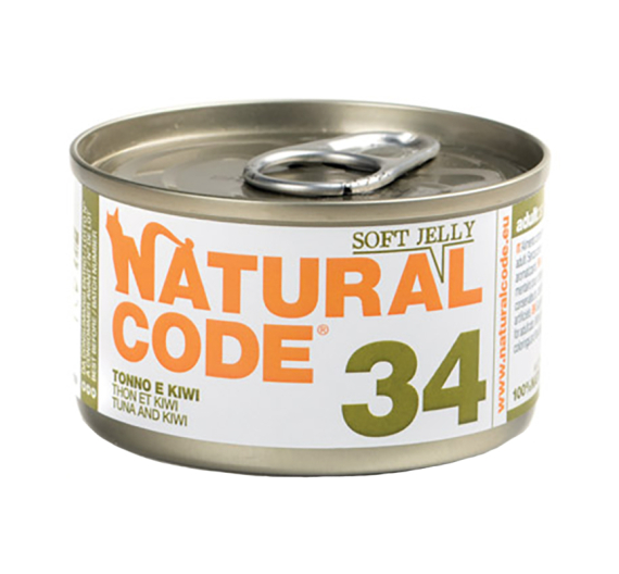 Natural Code Adult Cat Τόνος & Ακτινίδιο 85gr
