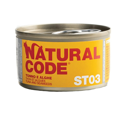Natural Code Sterilised Τόνος & Φύκια 85gr
