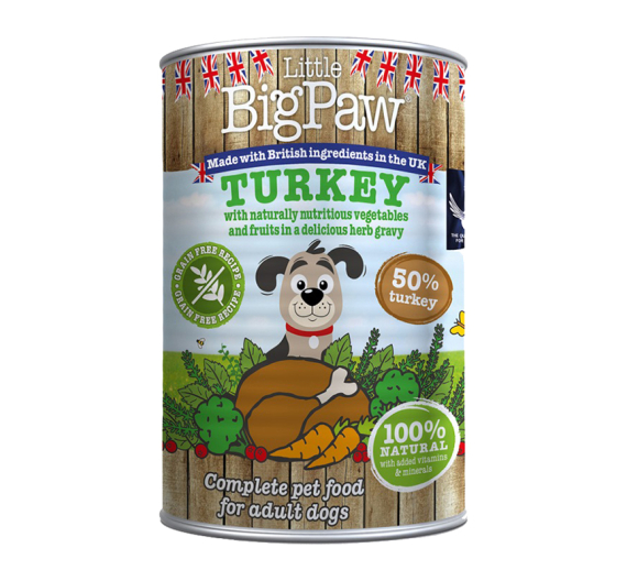 Little Big Paw Dog Can Turkey 390gr