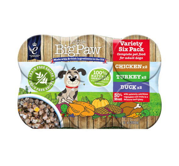Little Big Paw Dog Can Variety Poultry 6x390gr