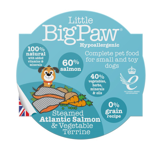 Little Big Paw Steamed Atlantic Salmon & Vegetables 85gr