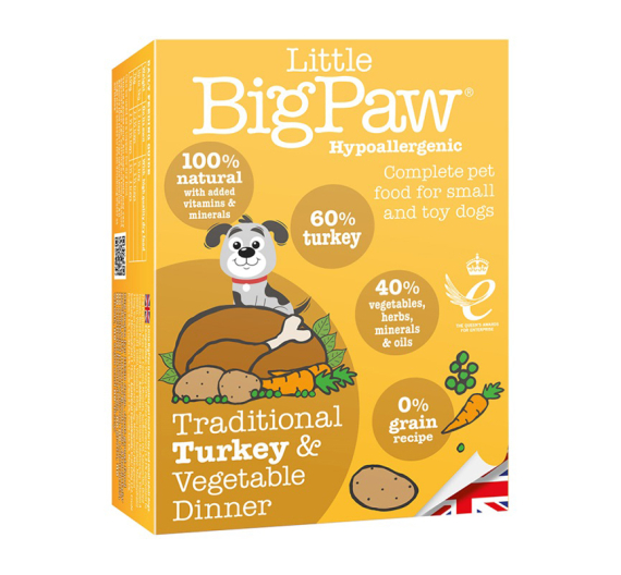 Little Big Paw Traditional Turkey & Vegetable Dinner 150gr