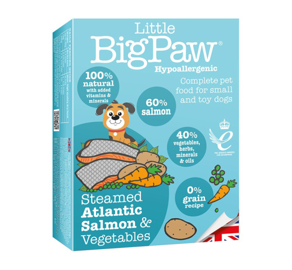 Little Big Paw Steamed Atlantic Salmon & Vegetables 150gr