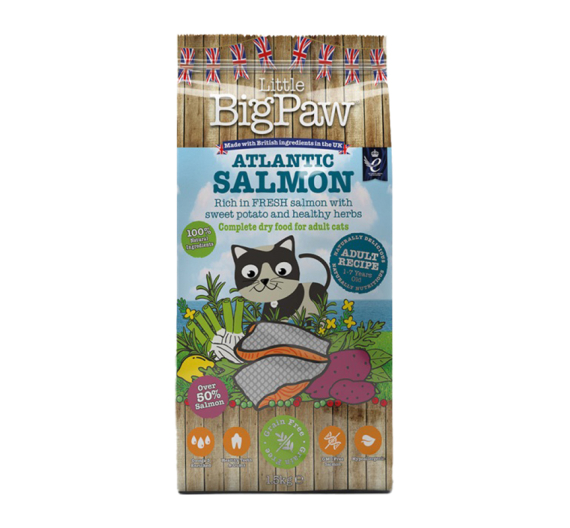 Little Big Paw Dry Cat Adult Atlantic Salmon 1.5kg