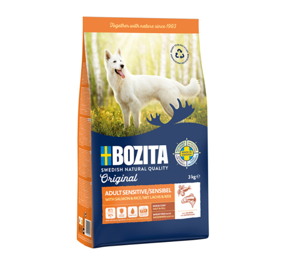Bozita Original Adult Sensitive Skin & Coat 3kg