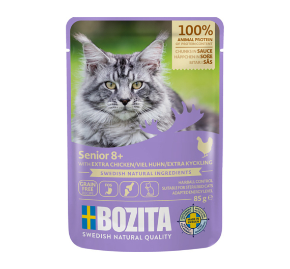 Bozita Pouch Senior 8+ Κοτόπουλο σε Σάλτσα 85gr