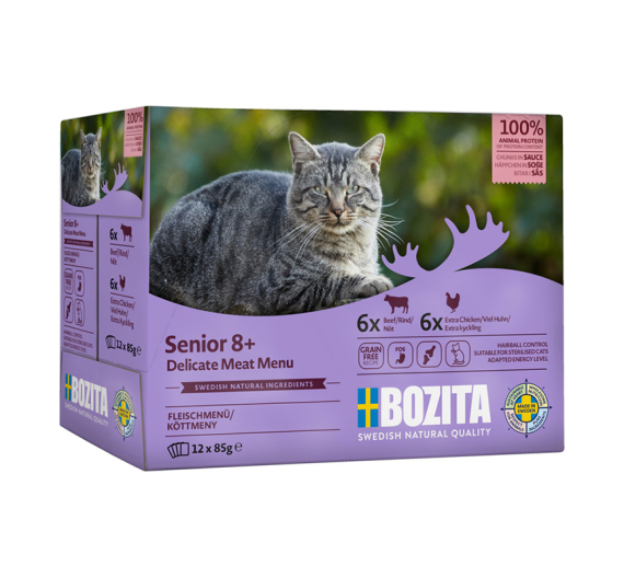 Bozita Pouch Senior 8+ Multibox σε Σάλτσα 12x85gr