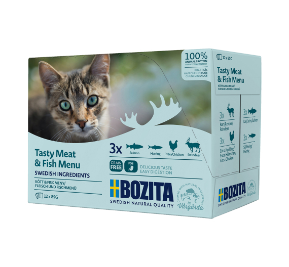 Bozita Multibox Fish & Meat Menu σε Σάλτσα 12x85gr Bozita Multibox Fish & Meat Menu σε Σάλτσα 12x85gr