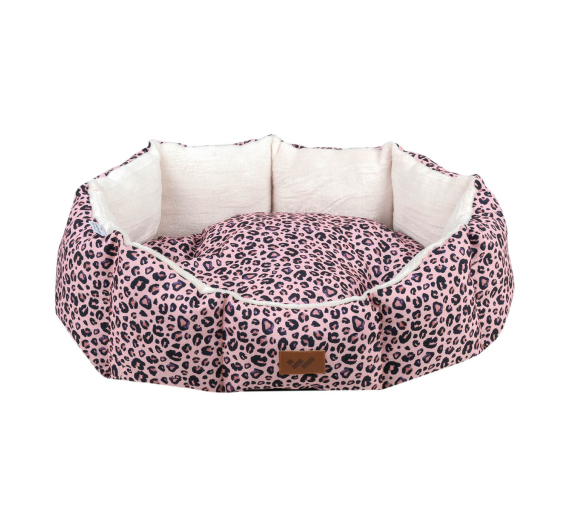 Woofmoda Κρεβάτι Σκύλου - Γάτας Καναπές Ροζ Animal Print