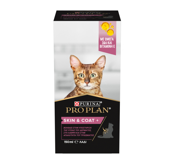 Purina Pro Plan Cat Skin & Coat+ Συμπλήρωμα Διατροφής σε Έλαιο 150ml