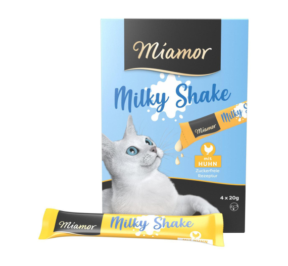 Miamor Milky Shake Chicken Κρέμα με Κοτόπουλο 80gr (4x20gr) Miamor Milky Shake Chicken Κρέμα με Κοτόπουλο 80gr (4x20gr)
