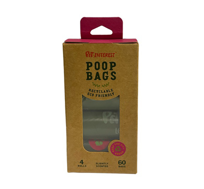 Pet Interest Σακούλες Απορριμμάτων 4x15τμχ Eco Friendly