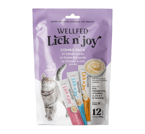 Wellfed Lick N' Joy Mix Tastes 168gr