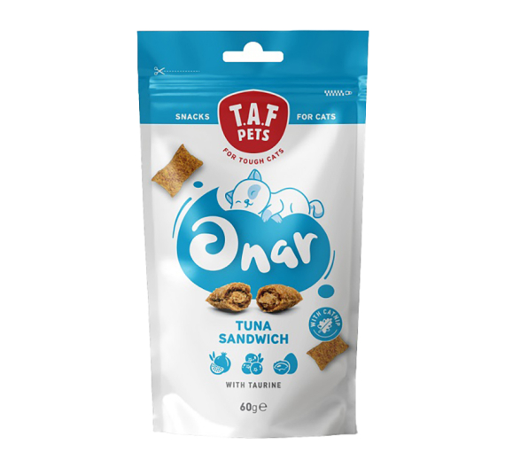 Taf Pets Onar Tuna Sandwich 60gr Λιχουδιές Γάτας με Τόνο