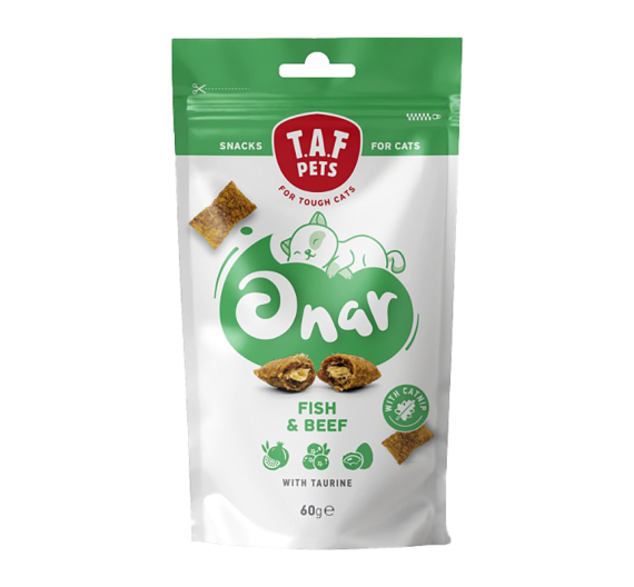 Taf Pets Onar Fish & Beef 60gr Λιχουδιές Γάτας με Ψάρι & Βοδινό