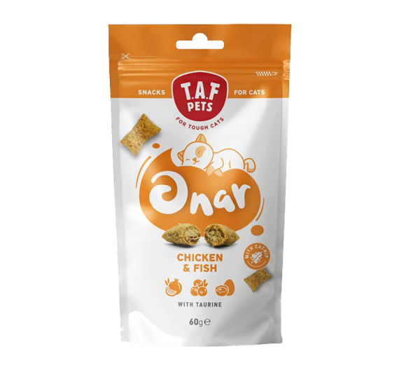 Taf Pets Onar Chicken & Fish 60gr Λιχουδιές Γάτας με Κοτόπουλο & Ψάρι