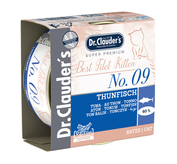 Dr Clauder's Best Filet Kitten Tuna No9 70gr