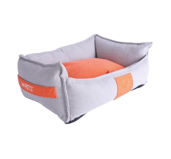 M-Pets Κρεβάτι Σκύλου-Γάτας Moon Basket Γκρι-Πορτοκαλί