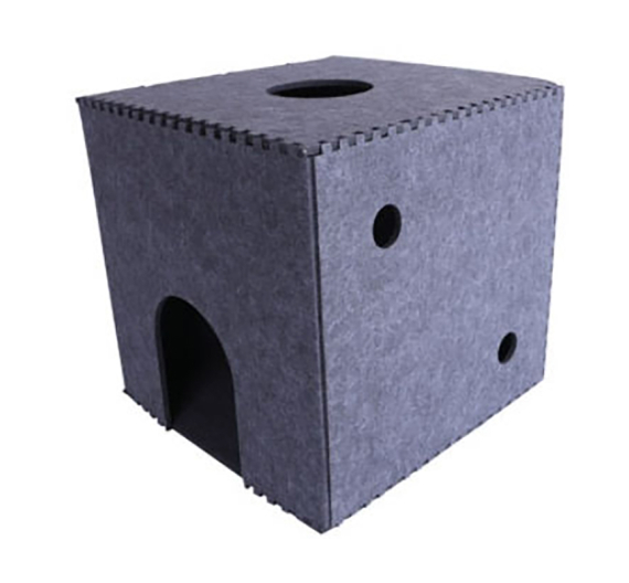 M-Pets Φωλιά Σκύλου-Γάτας Milson Box 39.5x39.5x39.5cm Γκρι