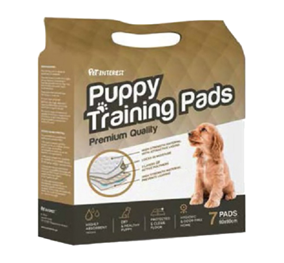 Pet Interest Puppy Training Pads Εκπαιδευτικές Πάνες 60x60cm 7τμχ
