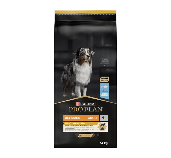 Purina Pro Plan All Sizes Adult Light/Sterilised Λευκά Ψάρια 14kg