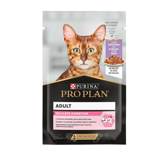 Purina Pro Plan Delicate Cat Γαλοπούλα σε Σάλτσα 85gr