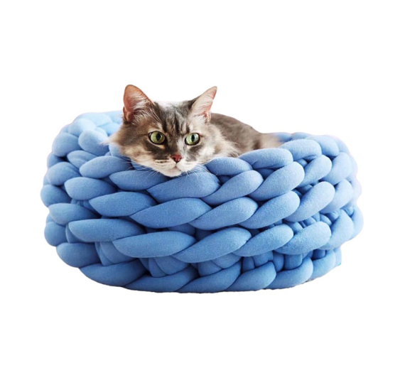 Pet Interest Φωλιά Knitted Μπλε 40cm