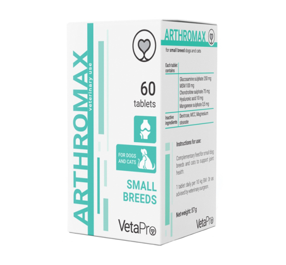 VetaPro Arthromax Small Breeds & Cats 60tabs