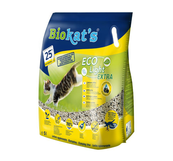 Biokat's Eco Light Extra Πέλλετ με Ενεργό Άνθρακα 5L